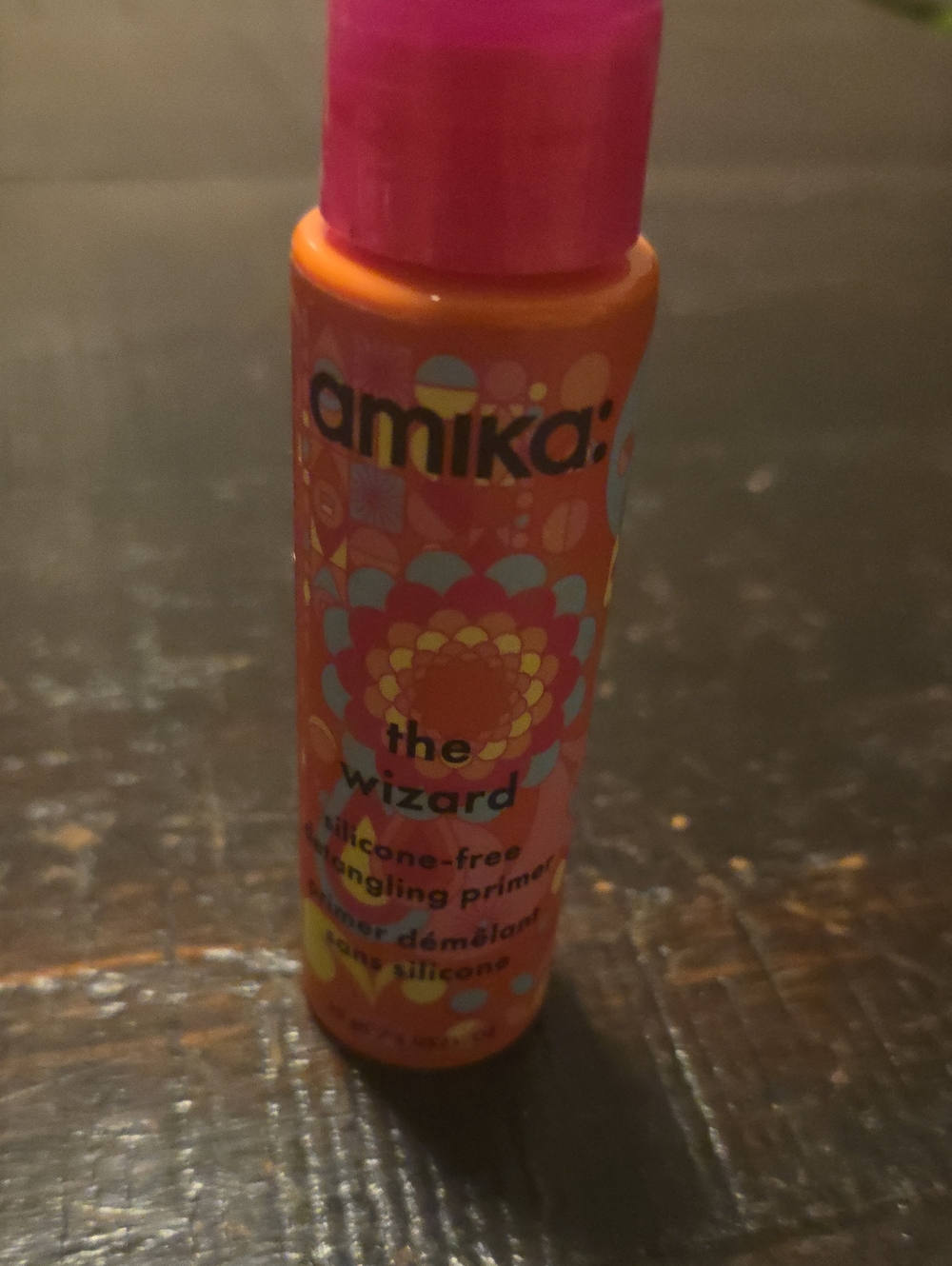 amika Pink and Orange Kids Detangling Primer 1oz